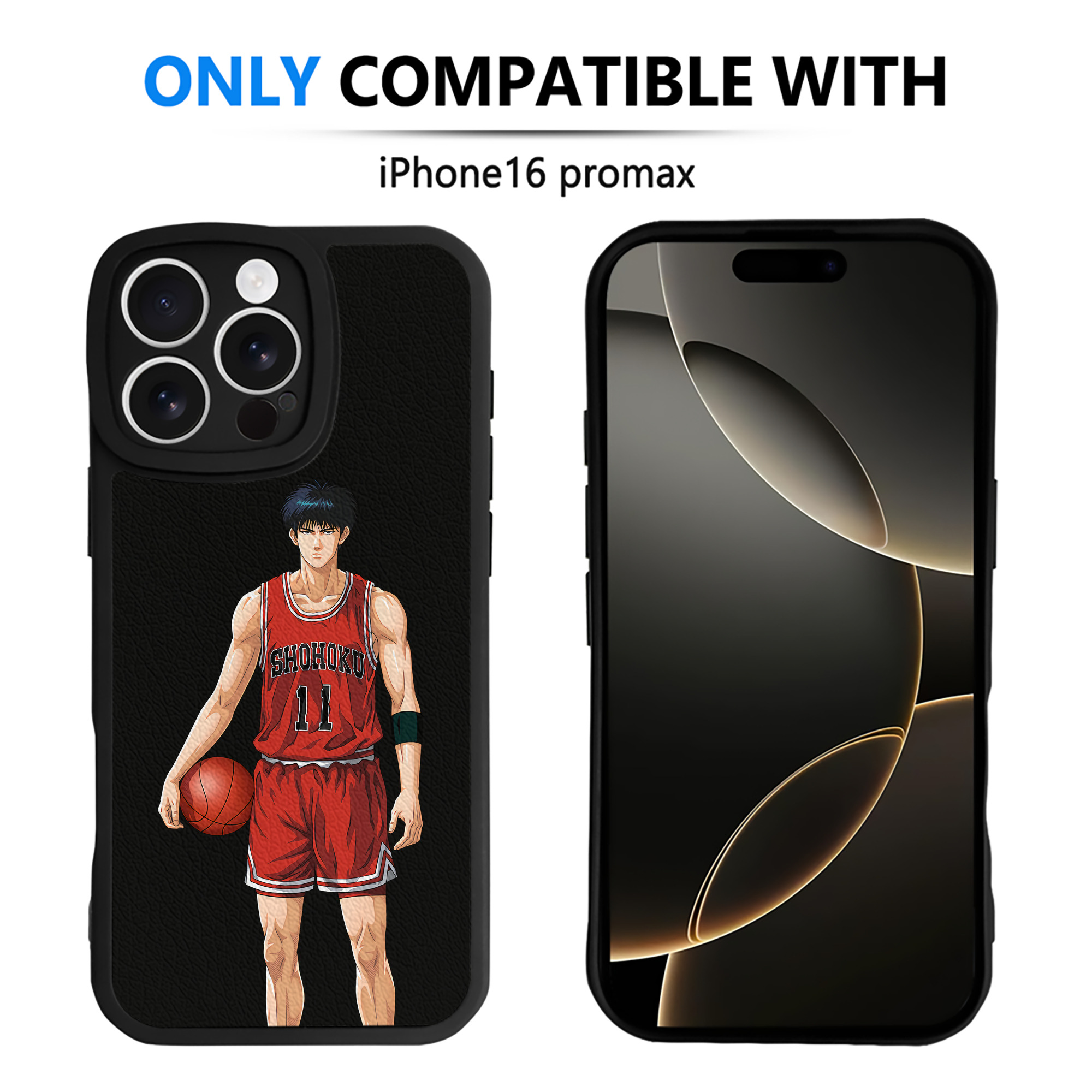 （画像用） SLAM DUNK／スラムダンク 【iPhone 16シリーズ対応】シリコンスマホケース（レザー調） 材質：シリコン